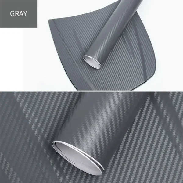 Fibra de carbono vinilo revestimiento para coche rollo de película pegatinas y calcomanías para coche accesorios de estilo para motocicleta automóviles 30cm x 127cm 3D - Imagen 9