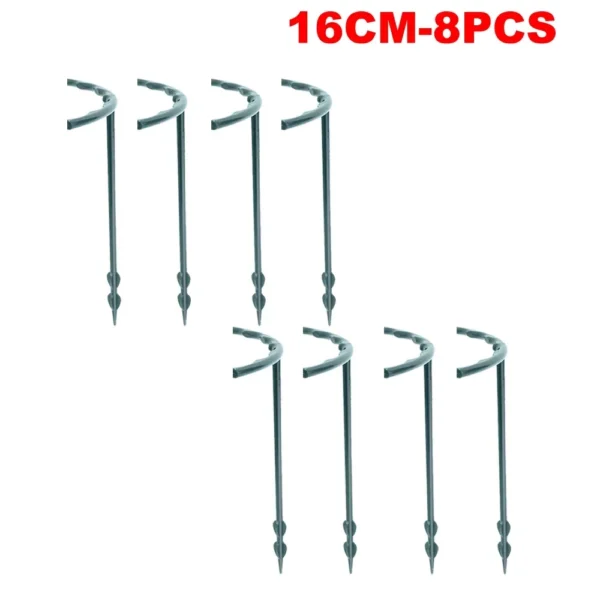 Soporte de plástico para plantas, soporte para plantas, pila para flores, invernaderos, arreglo, soporte para varilla de fijación, herramientas de jardín - Imagen 10