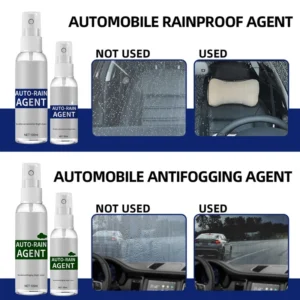 Juego de rociador antiniebla a prueba de lluvia para coche, revestimiento hidrofóbico, repelente al agua para parabrisas de coche, espejo lateral para coche, casco de motocicleta