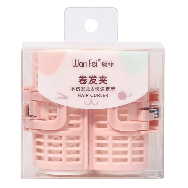 Rizador de pelo con Clip rulos de pelo rosa Clip sin calor plástico sin calor rizos sin calor herramientas para rizar el cabello Cabello 2 uds - Imagen 5