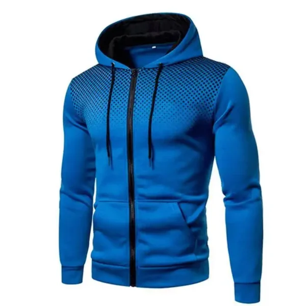 Chaqueta con capucha para hombre, ropa de calle, sudaderas de manga larga, jersey con capucha y cremallera, ropa deportiva para hombre, ropa de calle 2024 - Imagen 8