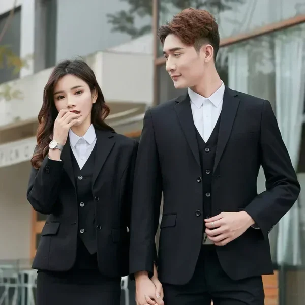 Trajes de boda para hombre, conjunto de 3 piezas, 2 trajes, chaquetas elegantes de alta calidad, chaleco, pantalones, Blazers, ropa Formal clásica de lujo 2024 - Imagen 6