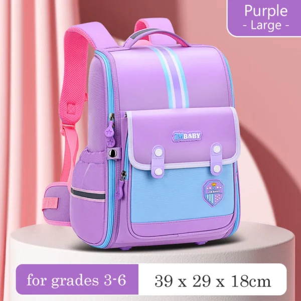 Mochila de escuela primaria de estilo británico, mochila ligera para niño, mochila de escuela primaria, bolso para niños para niñas, protección de la columna vertebral para niños - Imagen 7