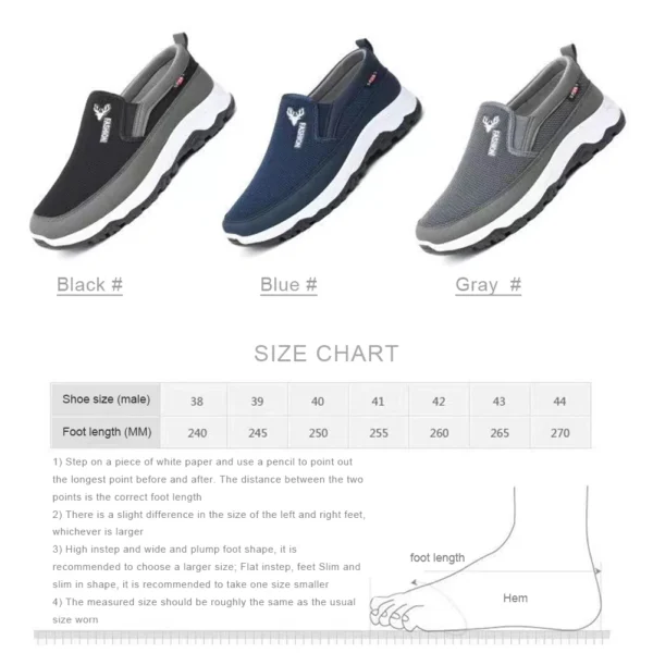Zapatos náuticos Penny para hombre, zapatillas deportivas transpirables, ortopédicas, planas, sin cordones, para actividades al aire libre, senderismo y caminar - Imagen 6