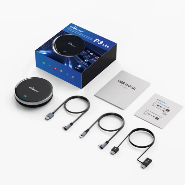Android Ai Box inalámbrico CarPlay Android Auto accesorios de coche OTTOCAST P3 Lite OttoAiBox Smart TV Box para Play Store 2024 nuevo - Imagen 8