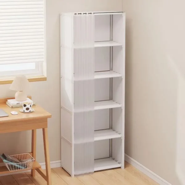 Armario a prueba de polvo de 6/5 capas, estantería de partición de alta capacidad para dormitorio, gabinete de almacenamiento de Montaje Simple abierto, muebles de dormitorio - Imagen 2