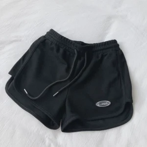 Pantalones cortos deportivos informales con cordón para mujer, pantalones cortos finos de cintura alta para Yoga, pantalones cortos sueltos para correr, Pantalones rectos