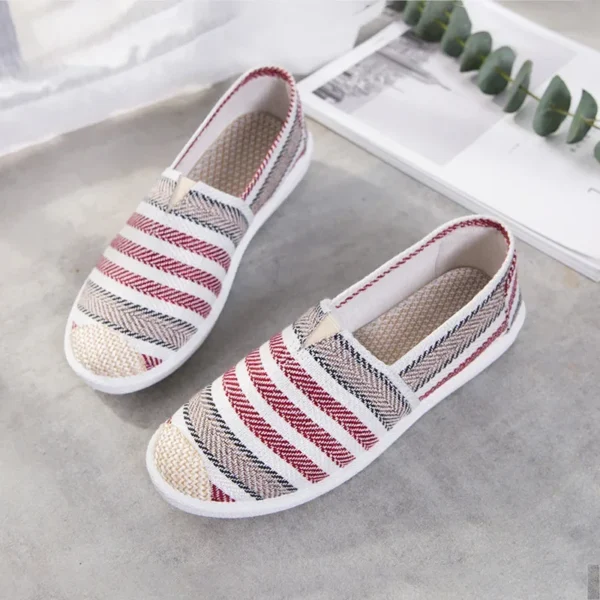 Zapatos de verano para mujer, zapatos planos transpirables de malla, Zapatillas ligeras cómodas para mujer, calcetines, mocasines sin cordones para mujer, Zapatillas para mujer - Imagen 23