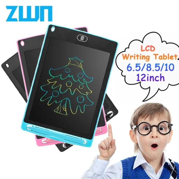 Tablero de dibujo LCD de 6,5/8,5/10/12 pulgadas, tableta de escritura, pizarra mágica de dígitos, herramienta de pintura artística, juguetes para niños, juego mental, regalo para niños