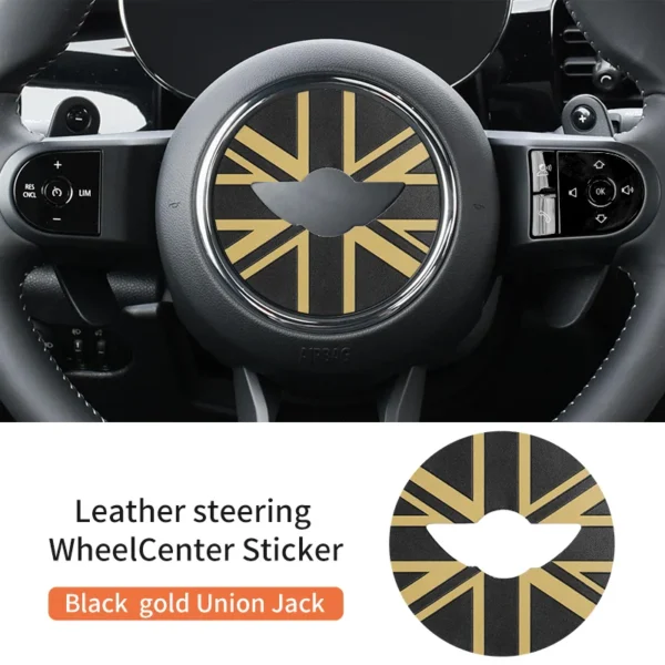 Pegatina para volante de coche, pegatinas de cuero PU para Mini Cooper R55 R56 R57 R60 R50 R52 R53 F56 F54 F60, accesorios interiores para coche - Imagen 11