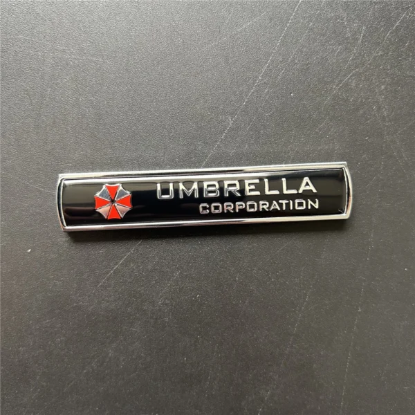 Pegatinas para coche Paraguas de aleación de aluminio 3D para coche, 1 piezas, calcomanías, emblema, decoraciones, insignia, accesorios para coche - Imagen 5