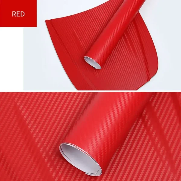 Fibra de carbono vinilo revestimiento para coche rollo de película pegatinas y calcomanías para coche accesorios de estilo para motocicleta automóviles 30cm x 127cm 3D - Imagen 16