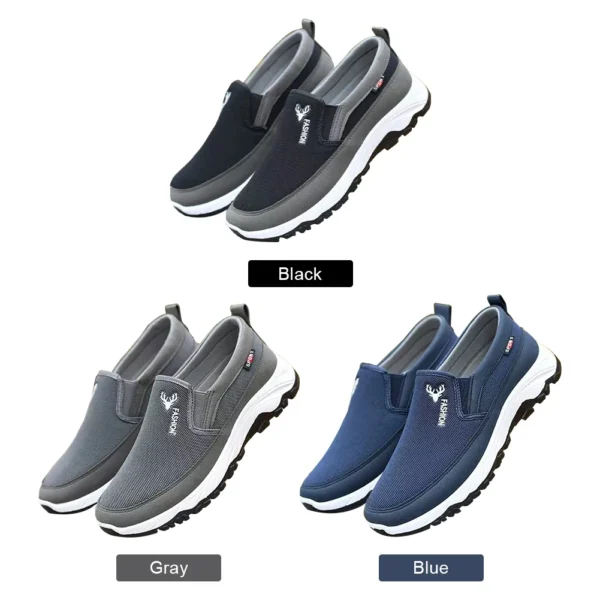 Zapatos náuticos Penny para hombre, zapatillas deportivas transpirables, ortopédicas, planas, sin cordones, para actividades al aire libre, senderismo y caminar - Imagen 4