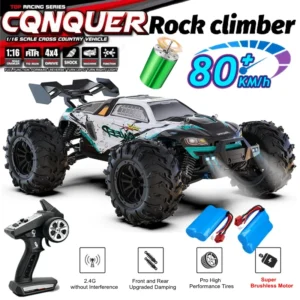 Coche todoterreno con Control remoto 4WD, Buggy de alta velocidad 4x4 RC, súper sin escobillas, 50 o 80 KM/H, juguete de carreras de deriva rápida para niños y adultos