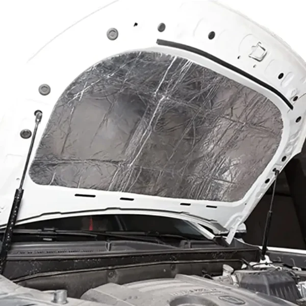 Estera amortiguadora de sonido para coche, 100/150/200/300cm x 50cm, 5/10/15mm, amortiguación de calor y ruido, estera amortiguadora insonorizada para puerta de motor de capó de coche - Imagen 6