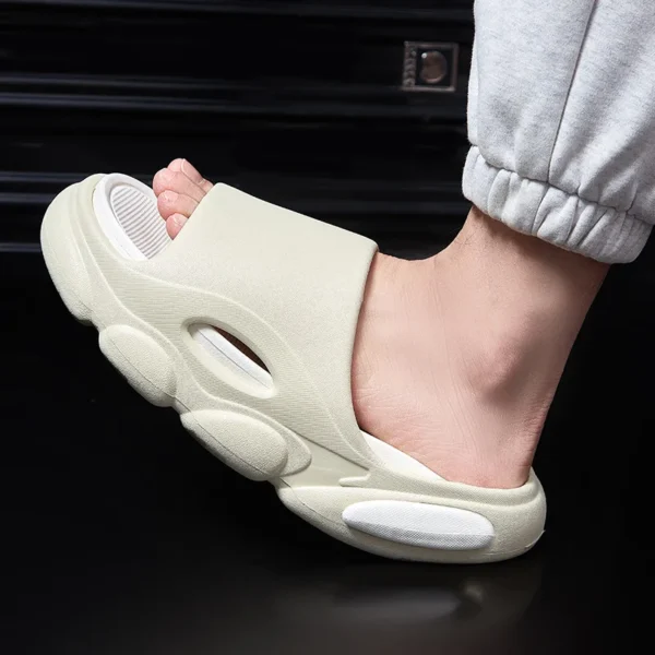 Sandalias de verano para hombre, sandalias de plataforma de casa de nube suave a la moda, zapatos de playa antideslizantes para exteriores Unisex, zapatillas de baño para hombre - Imagen 5