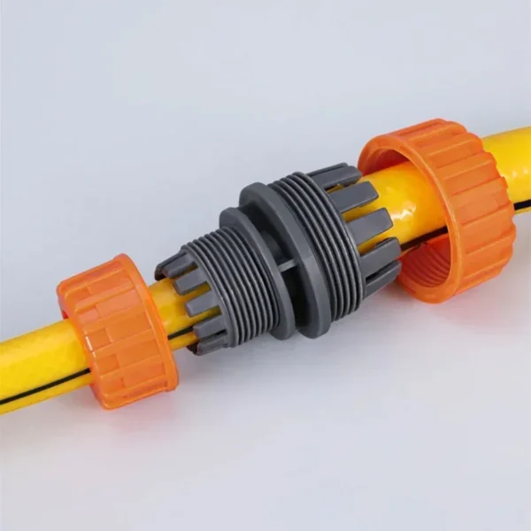 Manguera de riego de jardín, conector rápido de plástico, 1/2 ", 3/4", 1, adaptador de junta de acoplamiento macho doble, juego extensor para tubería - Imagen 5