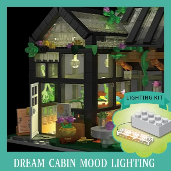 Juego de construcción de casa de flores, kit de bloques de construcción de invernadero, crea un ambiente cálido y hermoso, regalo para niñas de 6 a 12 (567 piezas) - Imagen 6