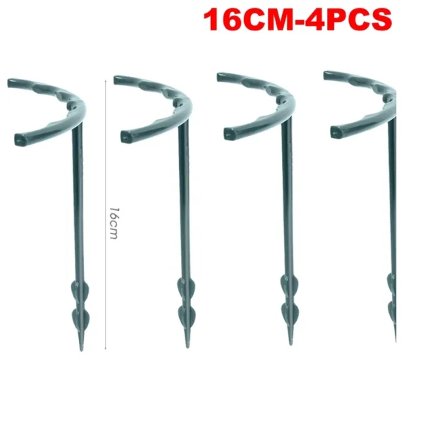 Soporte de plástico para plantas, soporte para plantas, pila para flores, invernaderos, arreglo, soporte para varilla de fijación, herramientas de jardín - Imagen 12