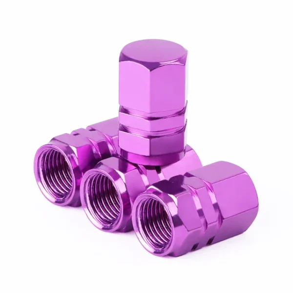 Tapas de válvula de neumático de coche de aluminio, cubierta hermética de válvula de neumático de aleación hexagonal, polvo impermeable para automóviles, motocicletas, camiones y bicicletas - Imagen 28
