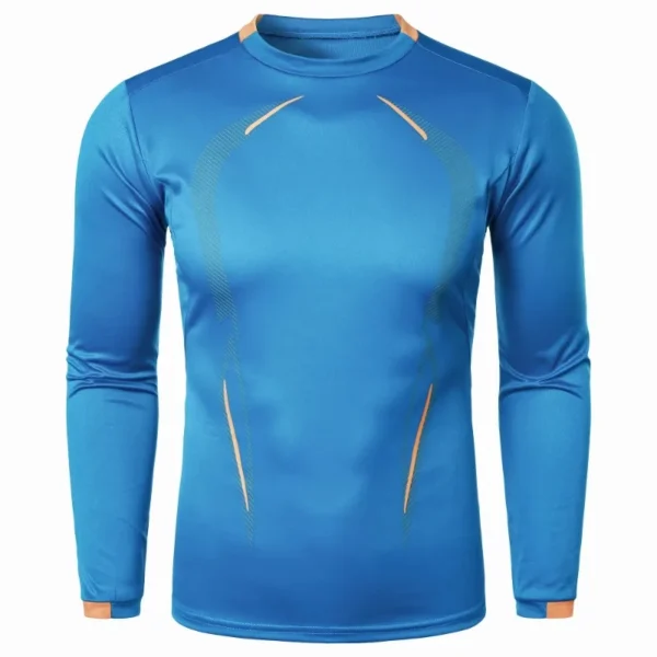Camiseta de entrenamiento deportivo de manga larga de secado rápido para hombre, ropa de calle ligera para Fitness, camisetas transpirables de gran tamaño para hombre - Imagen 10