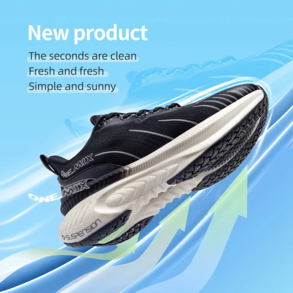 Zapatillas de correr para hombre, zapatillas deportivas antideslizantes  ¡Novedad de ONEMIX! - Imagen 5