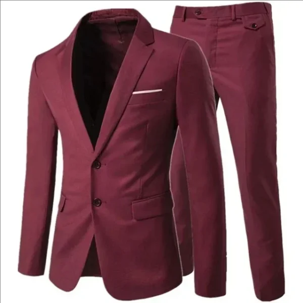 Trajes elegantes para hombre para boda, 3 piezas, 2 conjuntos de chaquetas, chaleco, pantalones, Blazers de lujo, traje clásico ajustado, traje Formal completo 2024 - Imagen 22