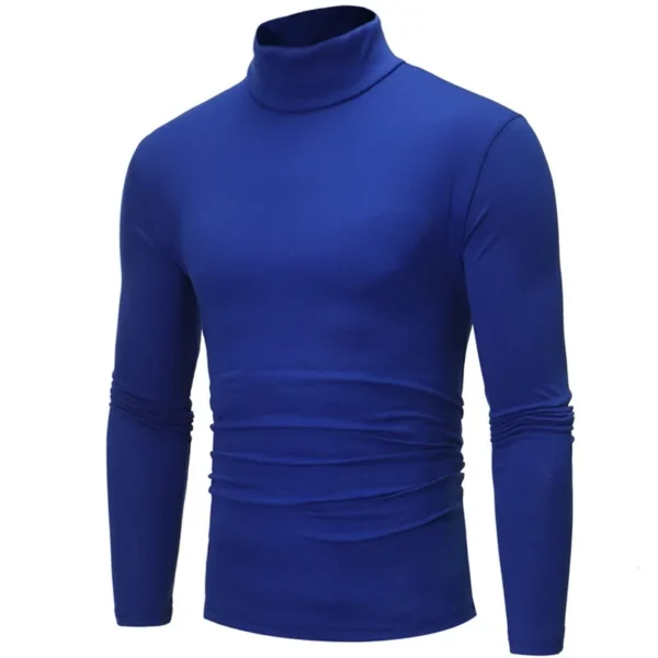 Camisa térmica Tops, ropa de primavera, , medias de otoño e invierno, camiseta de manga larga ajustada con cuello alto Ropa interior térmica para hombre - Imagen 5