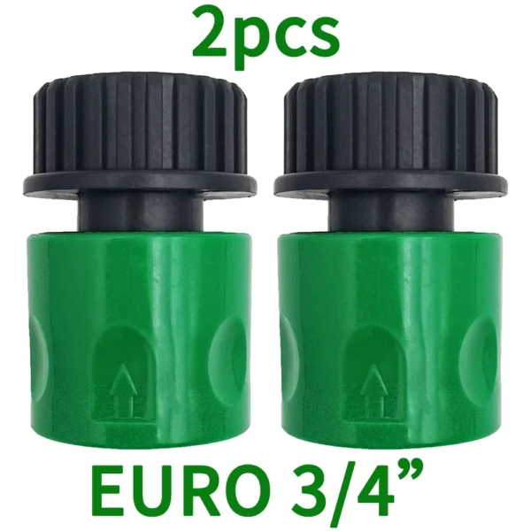Tetina de conector rápido EURO USA, adaptador de tubo de manguera roscada macho de 3/4 pulgadas para sistema de riego por goteo de tubería de jardín - Imagen 2