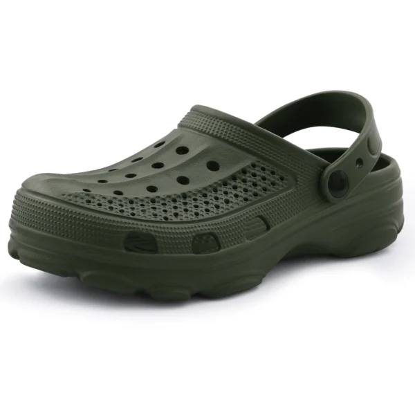 Zapatillas de playa con agujeros clásicos Evshine con soporte para el arco, sandalias antideslizantes cómodas Unisex, calzado para jardín, sandalias tipo zuecos de verano para hombre - Imagen 11