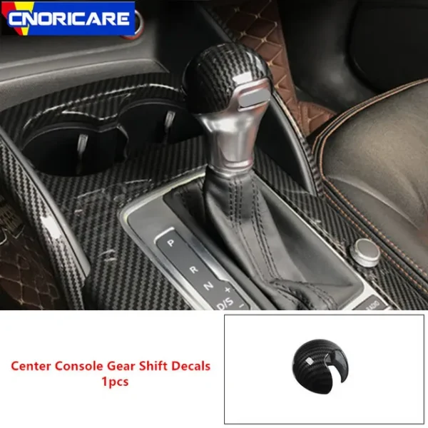 Consola central tablero pegatinas tiras fibra de carbono decoración de puerta de coche cubierta embellecedora accesorios de Interior de coche Para Audi A3 8V S3 - Imagen 11