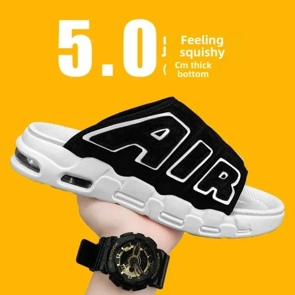 Zapatillas de moda de PU para hombre, sandalias de talla grande de estilo coreano, informales, versátiles, a la moda - Imagen 10