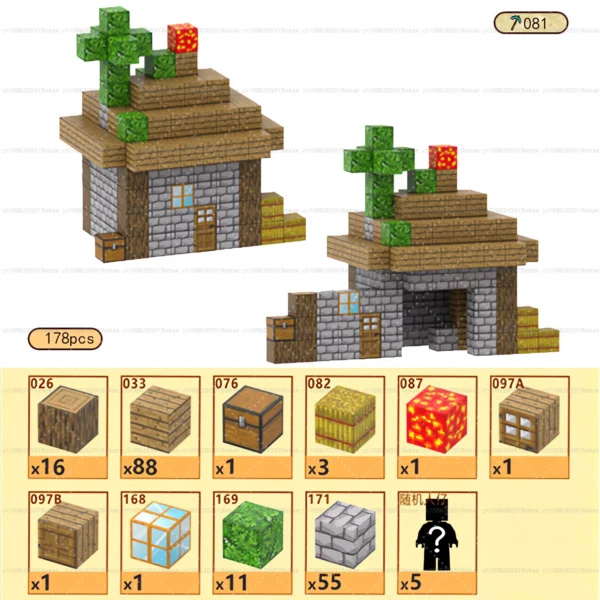 Bloques de construcción magnéticos, cubo magnético, juego de juguetes del mundo de la mina, cubos apilables sensoriales Montessori, juego de construcción, regalo de cumpleaños - Imagen 12
