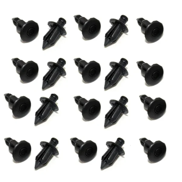20 piezas motocicleta 6mm 7mm remache carenado cuerpo embellecedor Panel sujetador Clips de tornillo Universal para Suzuki Kawasaki Yamah - Imagen 2