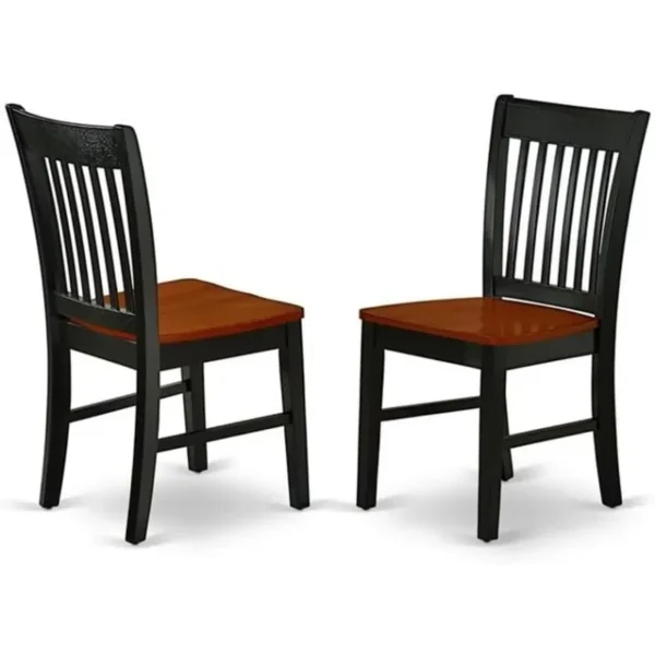 Juego de muebles de comedor de 7 piezas consta de una mesa de cocina ovalada con hoja de mariposa y 6 sillas de comedor, 42 x 60 pulgadas - Imagen 4