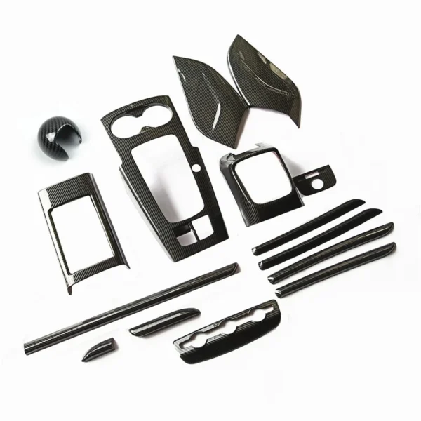 Consola central tablero pegatinas tiras fibra de carbono decoración de puerta de coche cubierta embellecedora accesorios de Interior de coche Para Audi A3 8V S3