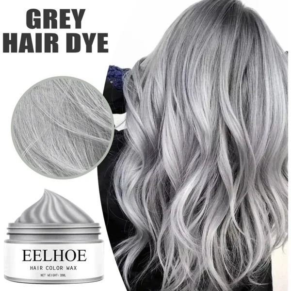 Coloración de cabello instantánea Champú para teñir el cabello temporal Cera para el cabello modeladora lavable Estilo mate natural Cabello - Imagen 3