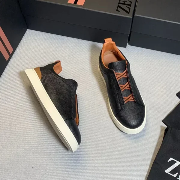 Zapatos para hombre de la fábrica, capa superior de cuero de vaca, zapatos informales transpirables de verano, tablero de piel de ciervo de lujo, versátil - Imagen 15