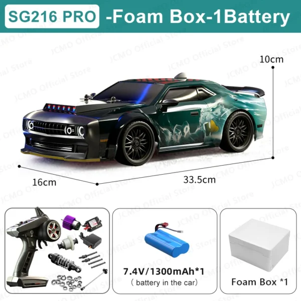 Vehículos de Control remoto de alta velocidad 1:16 sin escobillas 4WD RC coches deportivos SG116 PRO 40 KM/H coches de juguete regalos SG216 MAX RC Car 70 + KM/H - Imagen 9