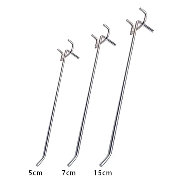 Accesorios para estanterías para el hogar, montaje en pared, herramienta colgante fácil de instalar, ganchos para tablero perforado para taller de garaje, 20 piezas - Imagen 5