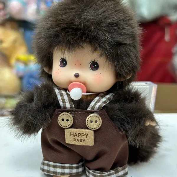 LLavero de muñeco Mchiqi con mono Kawaii de 15cm, bolso colgante, juguete de peluche, regalo de cumpleaños para niños, Material de algodón PP, Año Nuevo/Cristo - Imagen 3