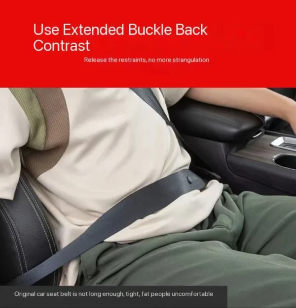 Extensor de cinturón de seguridad para coche, cubierta para cinturón de seguridad, relleno para cinturón de seguridad, hebilla de enchufe, Clip para cinturón de seguridad, accesorios para coche - Imagen 5