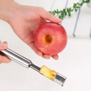 Removedor de núcleo de manzana de acero inoxidable, herramienta para fruta y verdura de pera, removedor de semillas, cortador, sembradora, cuchillo rebanador, accesorio de cocina para el hogar
