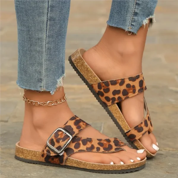 Sandalias de mujer, zapatos de verano para exteriores, sandalias con punta abierta para mujer, zapatos para caminar para fiesta, chanclas deslizantes, zapatillas - Imagen 3