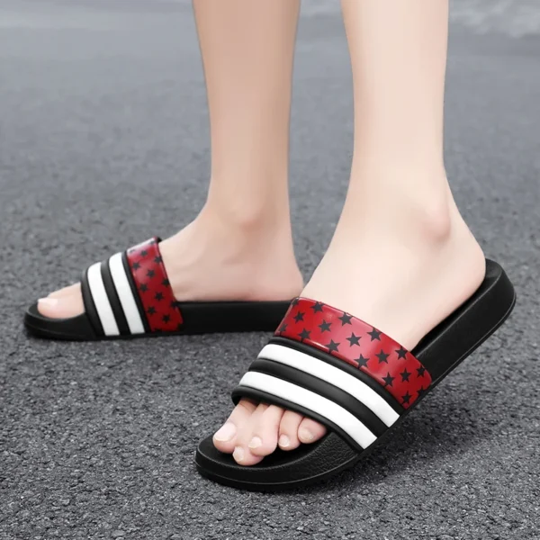 Zapatillas de casa de talla grande para hombre, pantuflas de baño suaves y cómodas para hombre, sandalias de playa planas y gruesas de EVA para exteriores, verano - Imagen 5