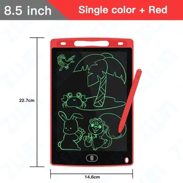 Tablero de dibujo LCD de 6,5/8,5/10/12 pulgadas, tableta de escritura, pizarra mágica de dígitos, herramienta de pintura artística, juguetes para niños, juego mental, regalo para niños - Imagen 16
