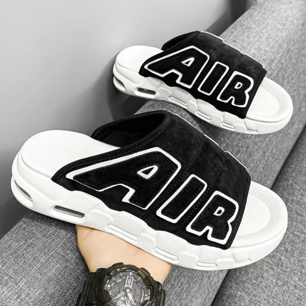 Zapatillas de moda de PU para hombre, sandalias de talla grande de estilo coreano, informales, versátiles, a la moda - Imagen 4
