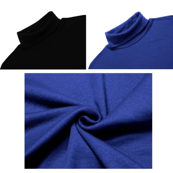 Camisa térmica Tops, ropa de primavera, , medias de otoño e invierno, camiseta de manga larga ajustada con cuello alto Ropa interior térmica para hombre - Imagen 6