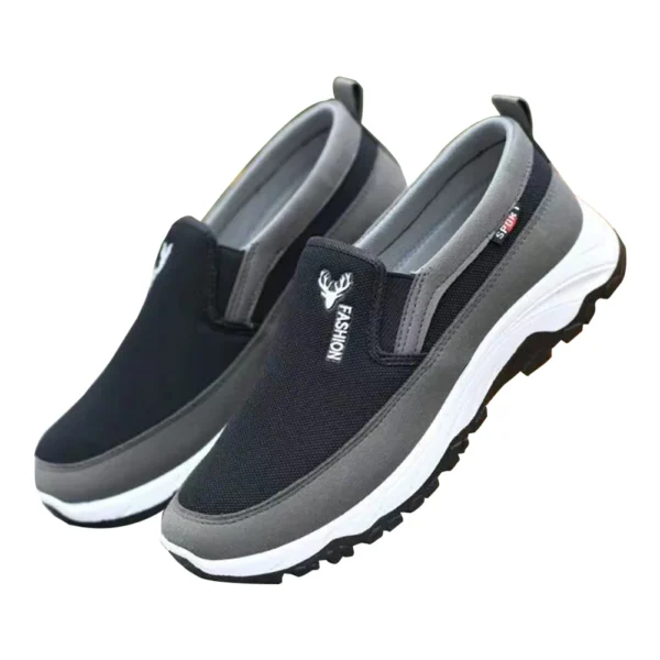 Zapatos náuticos Penny para hombre, zapatillas deportivas transpirables, ortopédicas, planas, sin cordones, para actividades al aire libre, senderismo y caminar - Imagen 8