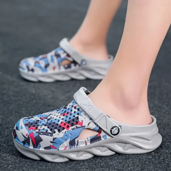 Sandalias planas, zapatos para hombre, zapatillas EVA, sandalias con plataforma para jardín, sandalias de verano para hombre, nuevas zapatillas para hombre, chanclas para exteriores, zuecos para el hogar - Imagen 5